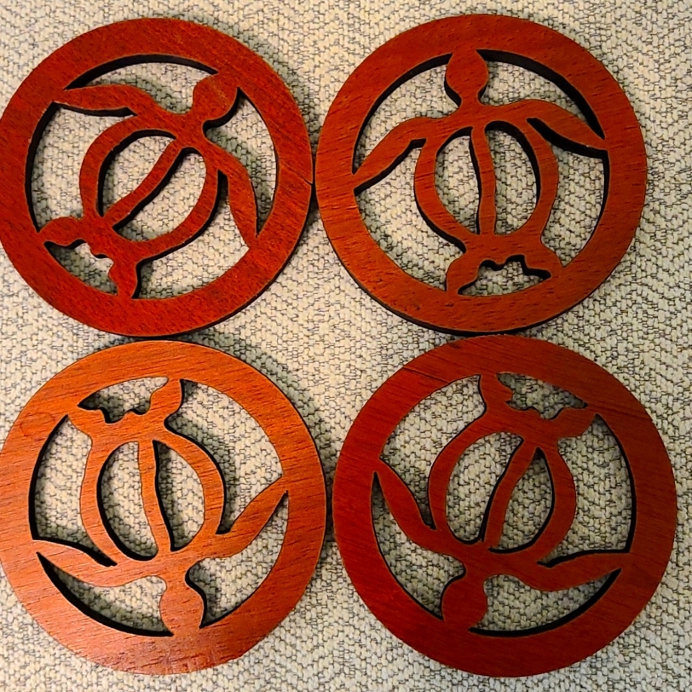 4 Turtle Coasters